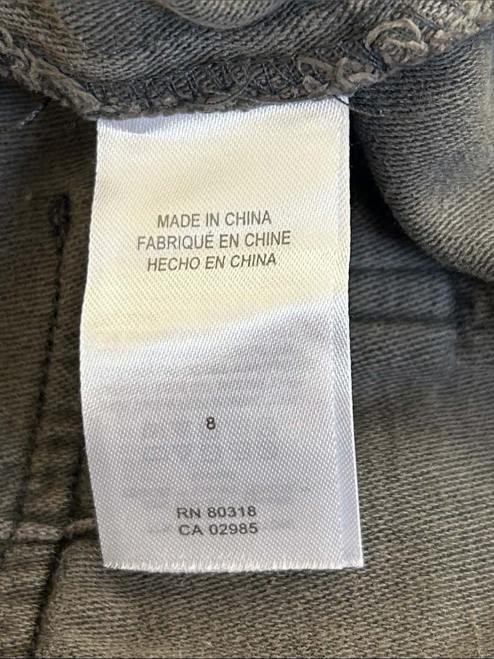 Lucky Brand Easy Pocket Utility Pant in Raven Size 8 - Picture 10 of 10